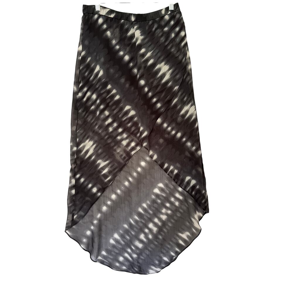 Express High Low Sheer Tie-Dye Layered Skirt Size‎ XS Asymmetric Boho Festival